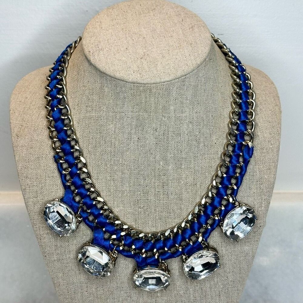 Vintage VCLM Giant Rhinestone Necklace Costume Jewelry